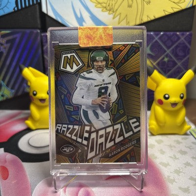 2023 Panini Mosaic Aaron Rodgers Razzle Dazzle Case Hit New York Jets #RD-6