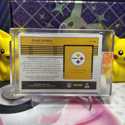 Najee Harris 2021 Panini One ROOKIE PATCH AUTO RPA Steelers on-card 93/99