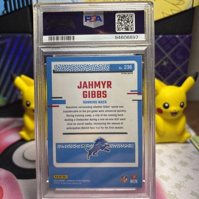 2023 Donruss Optic Jahmyr Gibbs Purple Shock - Psa 10 Gem Mt