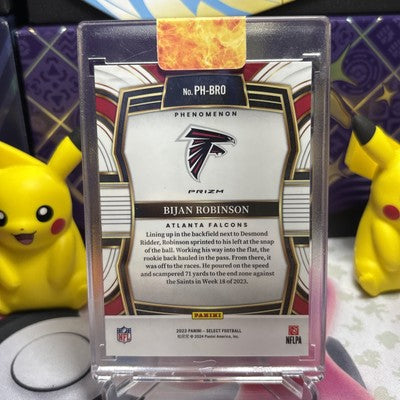 2023 PANINI SELECT PHENOMENON PHBRO BIJAN ROBINSON ZEBRA PRIZM