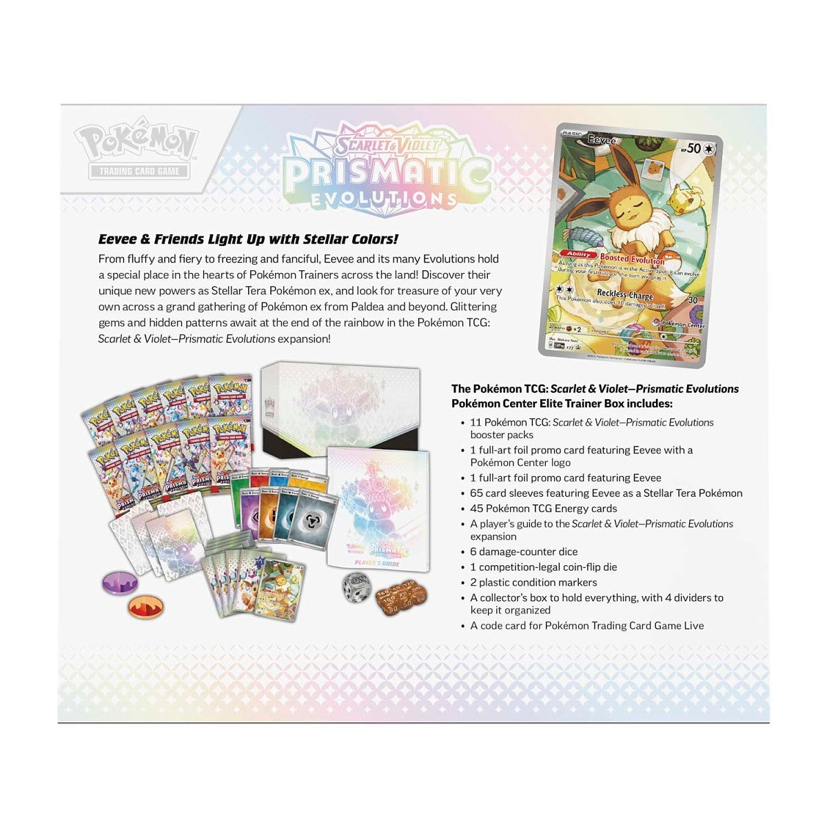 Scarlet & Violet-Prismatic Evolutions Pokémon Center Elite Trainer Box