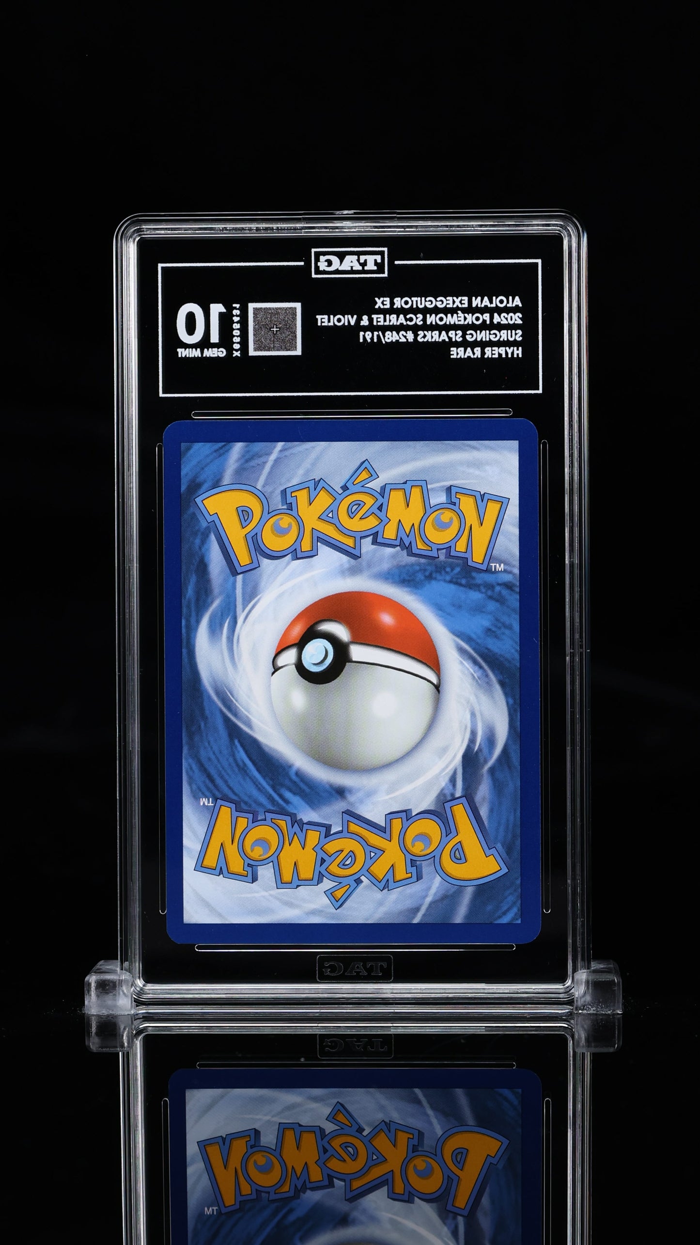 2024 POKÉMON SCARLET & VIOLET #248/191 SURGING SPARKS- HYPER RARE ALOLAN EXEGGUTOR EX- TAG 10