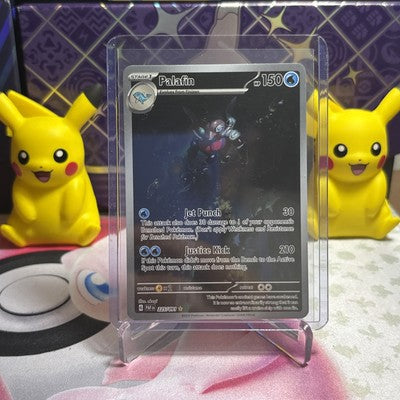 Palafin 225/091 Illustration Rare Pokémon Card SV Paldean Fates NM English