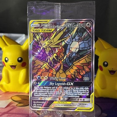 Moltres, Zapdos & Articuno GX SM210 Sm Holo SEALED Promo Hidden Fates