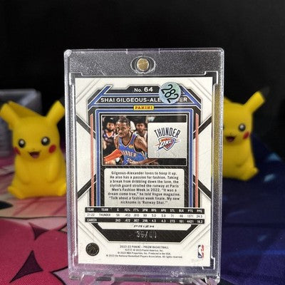 2022-23 Panini Prizm Shai Gilgeous-Alexander Orange #64 Oklahoma City Thunder