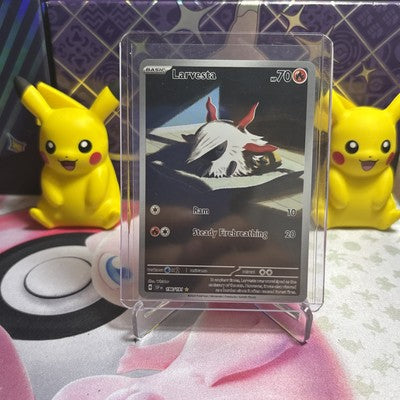 Larvesta 196/191 Illustration Rare Pokémon Card SV Surging Sparks NM English
