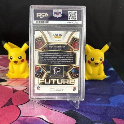 2023 Select Bijan Robinson Future Tie- Dye Prizm PSA - 9