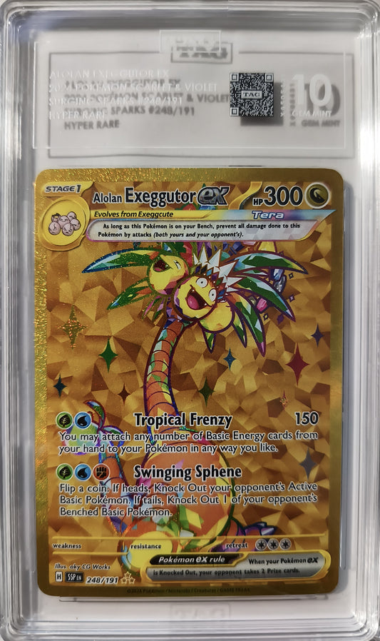 Alolan Exeggutor ex - Hyper Rare 248/191 Gem Mint 10 - Pokémon TCG Scarlet & Violet: Surging Sparks