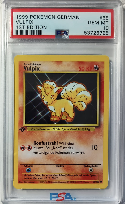 PSA 10 Vulpix 1st Edition 1999 (German)