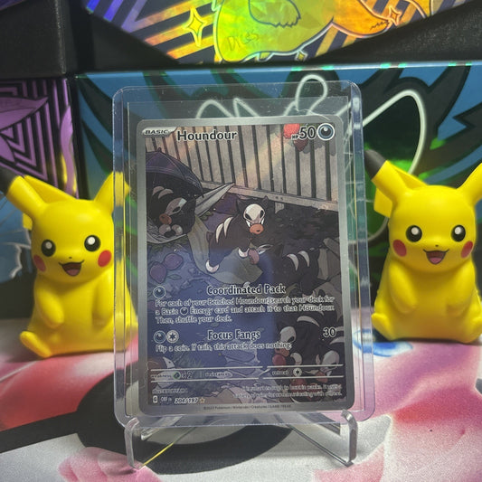 Houndour 204/197 Full Art NM 🔥Obsidian Flames Pokemon