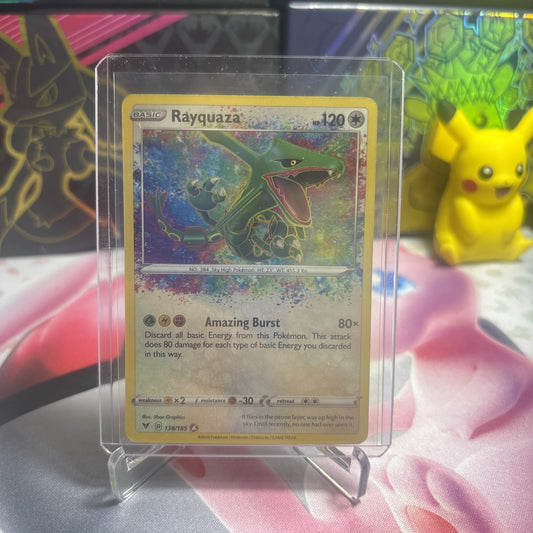 Rayquaza - 138/185 - Pokemon Vivid Voltage Sword & Shield Amazing Rare Card NM