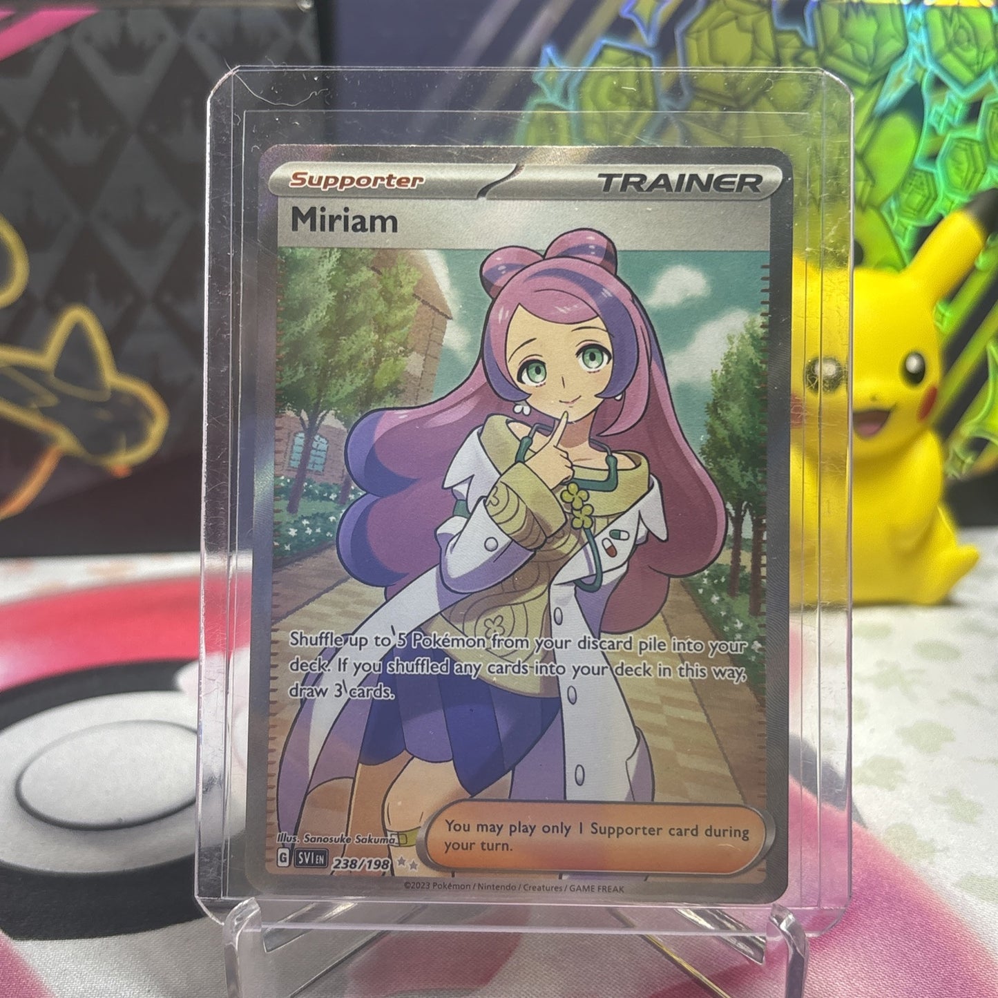 Miriam - 238/198 - Pokemon Scarlet Violet Base Full Art Ultra Rare Card NM