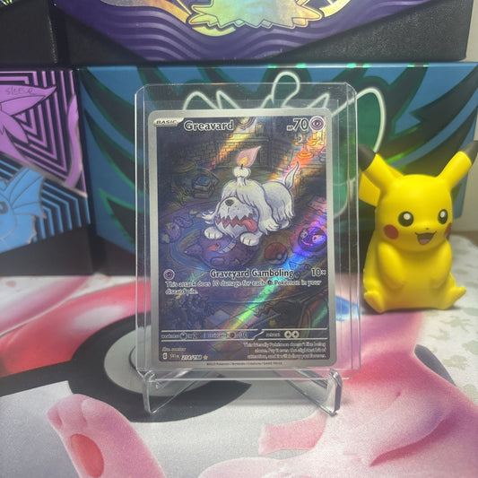Greavard 214/198 Scarlet & Violet Base Illustration Rare Pokemon NM