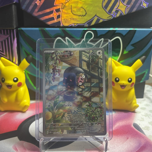 Lechonk 209/197 - Illustration Rare - Obsidian Flames - Pokemon Card - NM